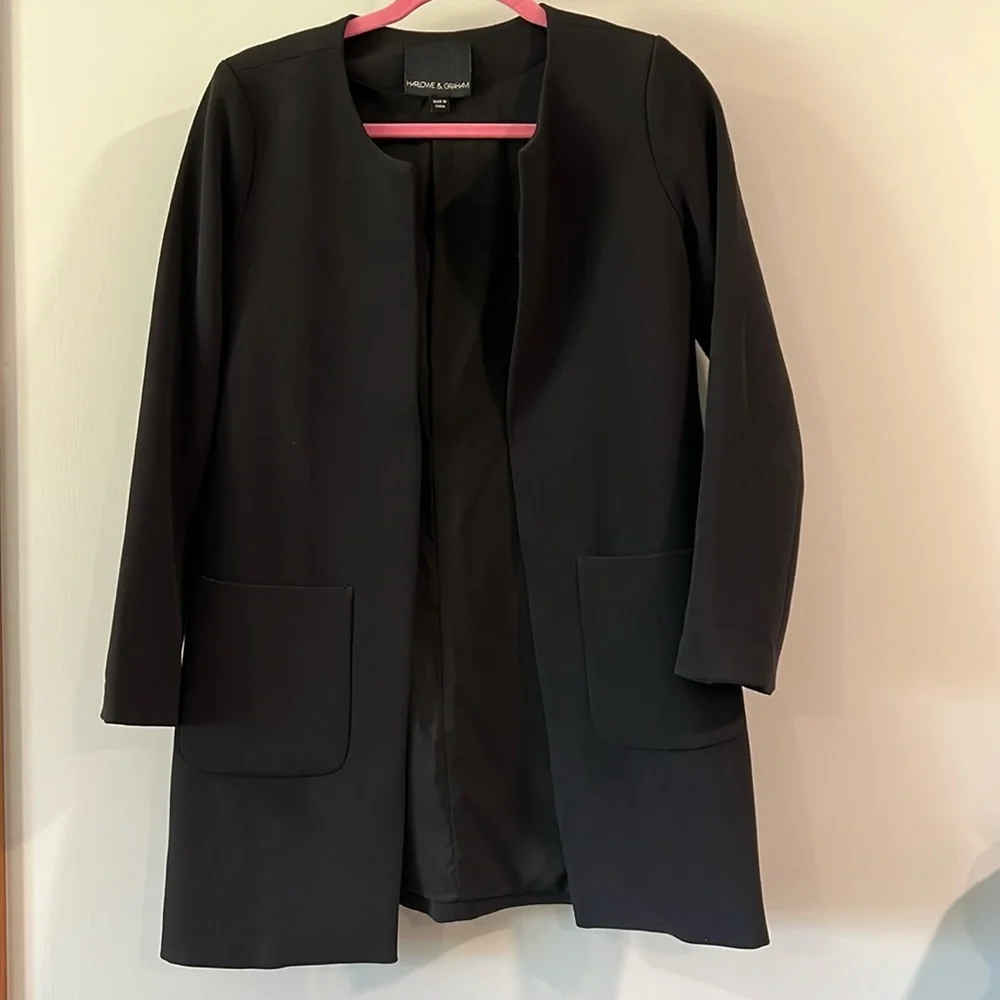 Harlowe and Graham - XS, black structured‎ jacket